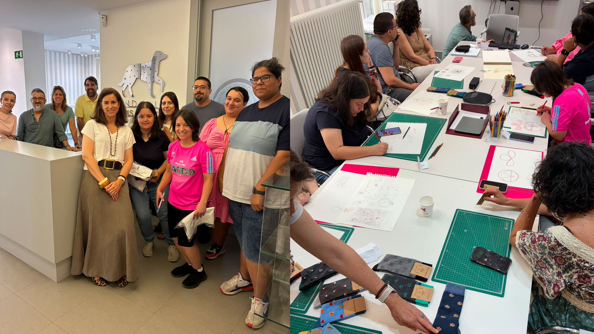En este momento estás viendo Personas del CRL Villaverde diseñan calcetines solidarios junto a empresas colaboradoras